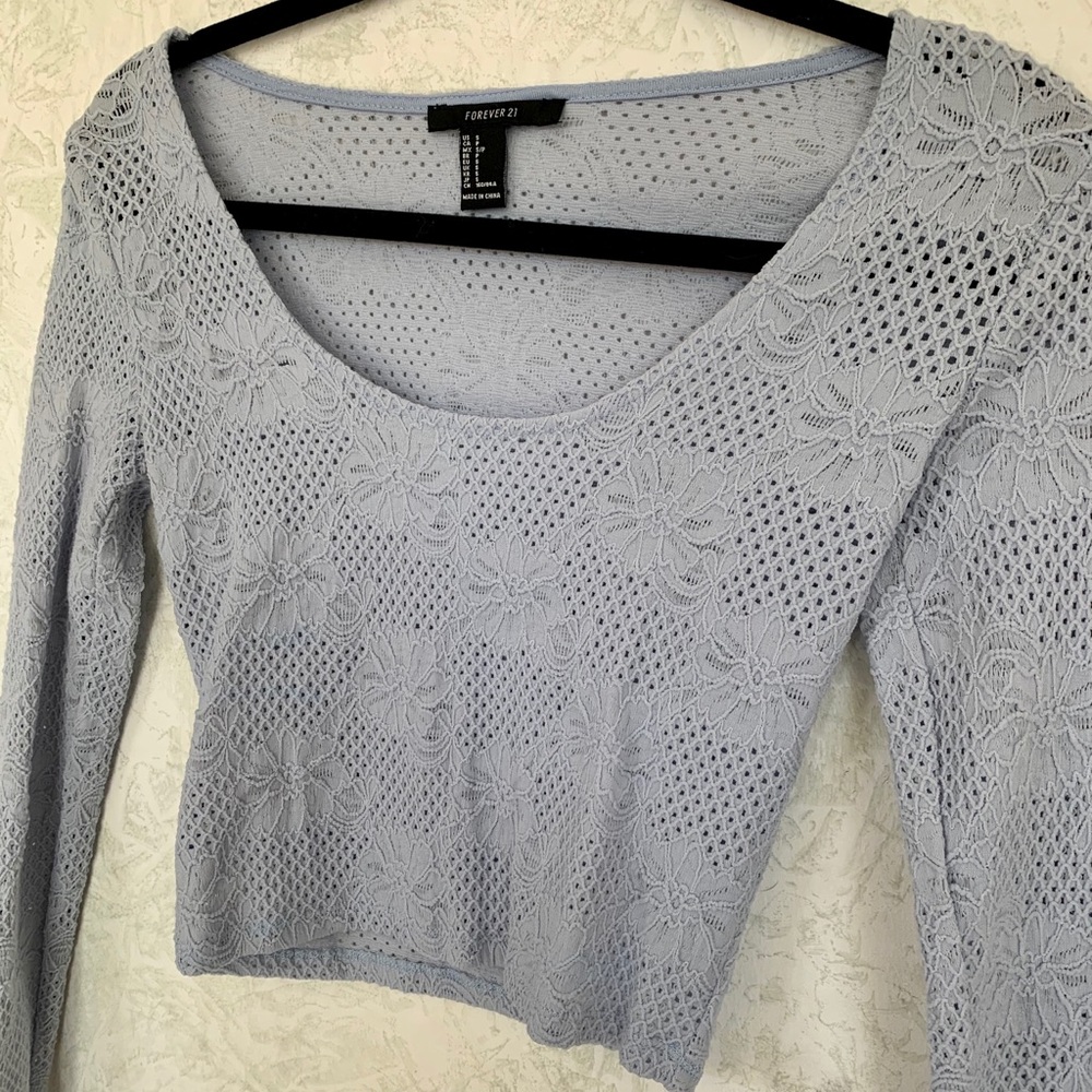 Forever 21 Blue Crop Top